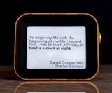 Author Clock - Literary Quote Time Display