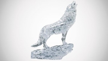 Howling Wolf 3D Crystal Jigsaw Puzzle