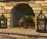 Fire Pit Steel Log Set