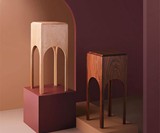 Upside Down Wooden Tissue Box & Storage Shelf