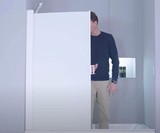 JoyFous Retractable Rolling Shower Screen