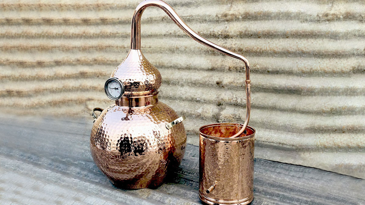 5-Gallon Copper Alembic Still for Whiskey & Moonshine 5-Gallon Copper Alembic Still for Whiskey & Moonshine
