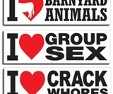 Prank Magnetic Bumper Stickers