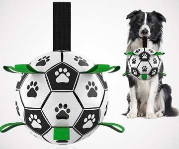Dog Soccer Ball with Grab Tabs