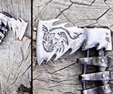 Hand Forged Bearded Steel Viking Axe