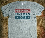Heisenberg Pinkman 2012 Shirt Gray