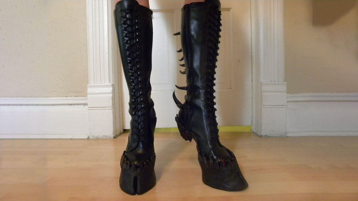Demon Hooves Heel Less Boots