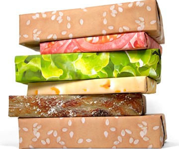 Cheeseburger Wrapping Paper Cheeseburger Wrapping Paper