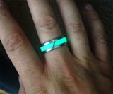 Titanium & Moonglow Ring
