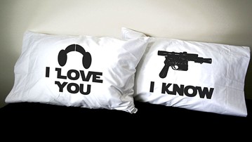 Star Wars Love Pillowcases Star Wars Love Pillowcases