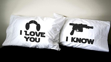 Star Wars Love Pillowcases Star Wars Love Pillowcases