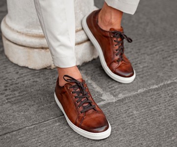 Ace Marks Fold-Flat, Crease-Free Leather Travel Shoes