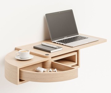Teixeira Revolver Wall-Mounted Desk Teixeira Revolver Wall-Mounted Desk