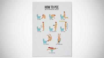 How to Pee with Morning Wood Poster How to Pee with Morning Wood Poster