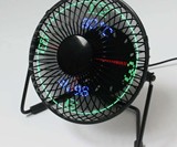 USB LED Clock Fan