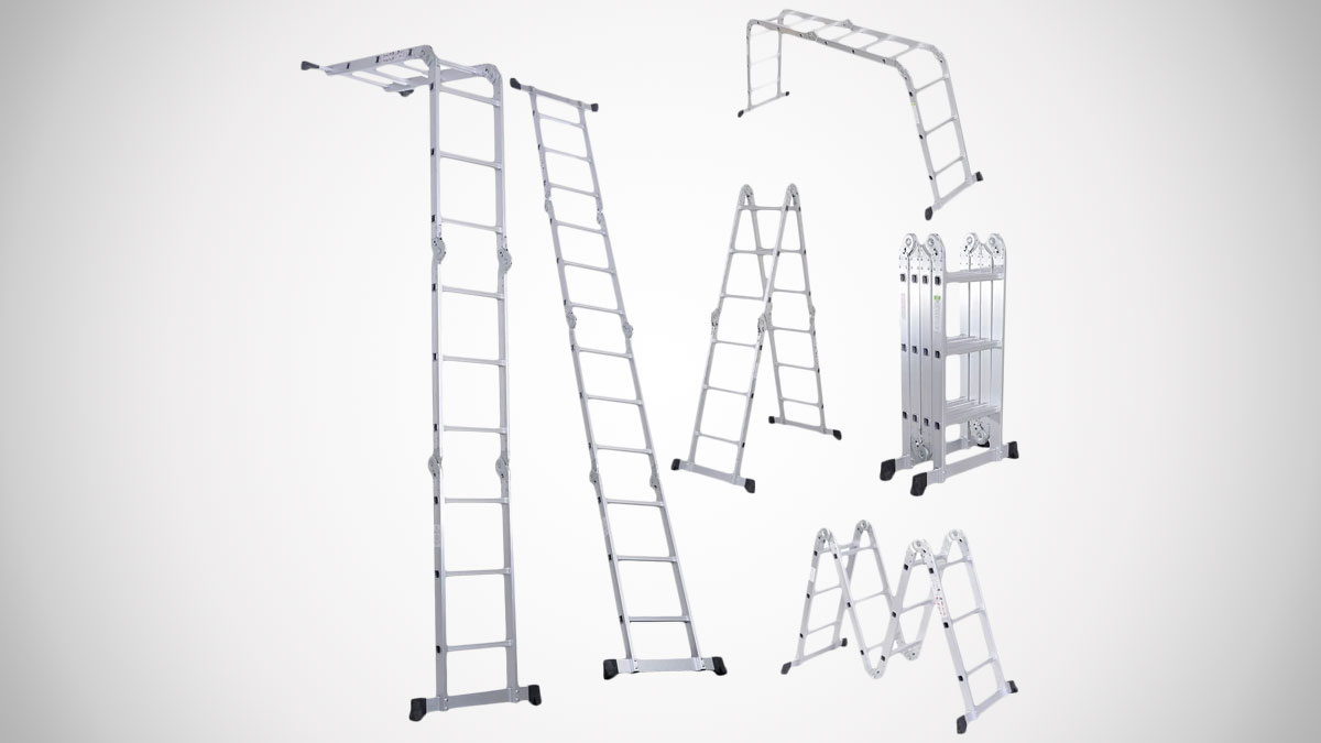 Luisladders Triple-Jointed Folding Ladder Luisladders Triple-Jointed Folding Ladder