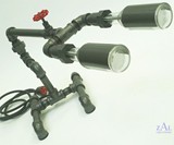 Plumbing Pipe Desk Lamp - 3/4 View