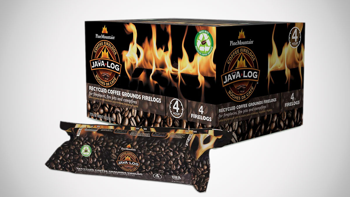 Java Log - Recycled Coffee Grounds Fire Logs Java Log - Recycled Coffee Grounds Fire Logs