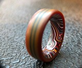 Fordite & Vintage Westinghouse Micarta Ring