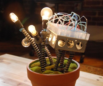 Industrial Cactus Lamp Sculpture Industrial Cactus Lamp Sculpture