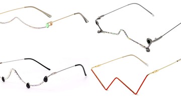 Half Frame Rhinestone Glasses Half Frame Rhinestone Glasses