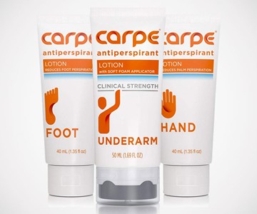 Carpe Antiperspirant Hand, Foot, Boob & Pit Lotions Carpe Antiperspirant Hand, Foot, Boob & Pit Lotions