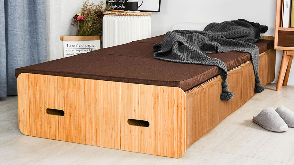 Paper Bed - Extendable Flat Pack Cardboard Bed Paper Bed - Extendable Flat Pack Cardboard Bed