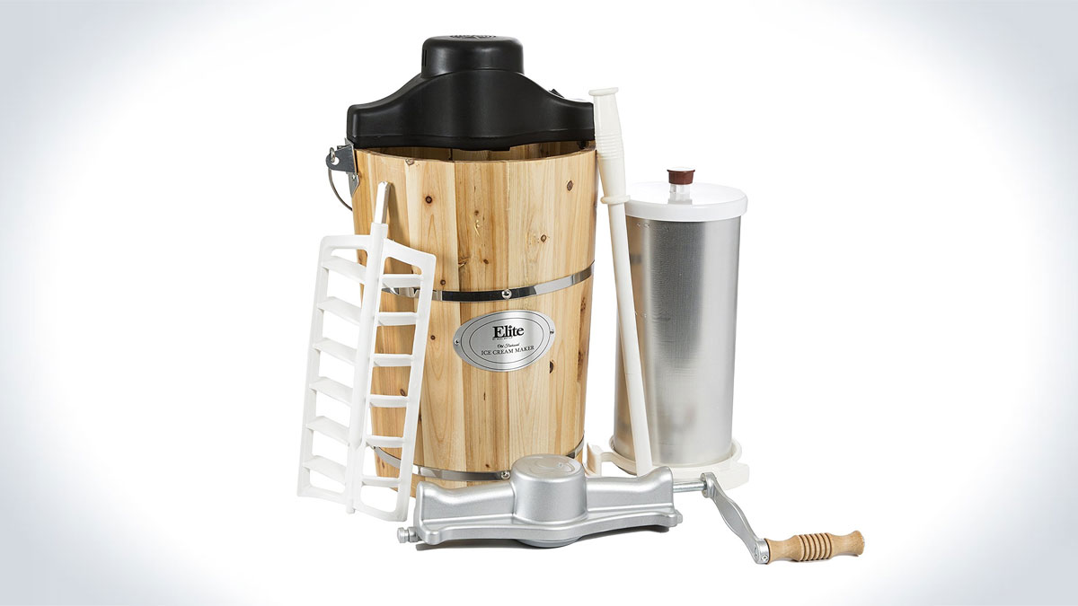 Old-Fashioned Electric/Manual Ice-Cream Maker Old-Fashioned Electric/Manual Ice-Cream Maker