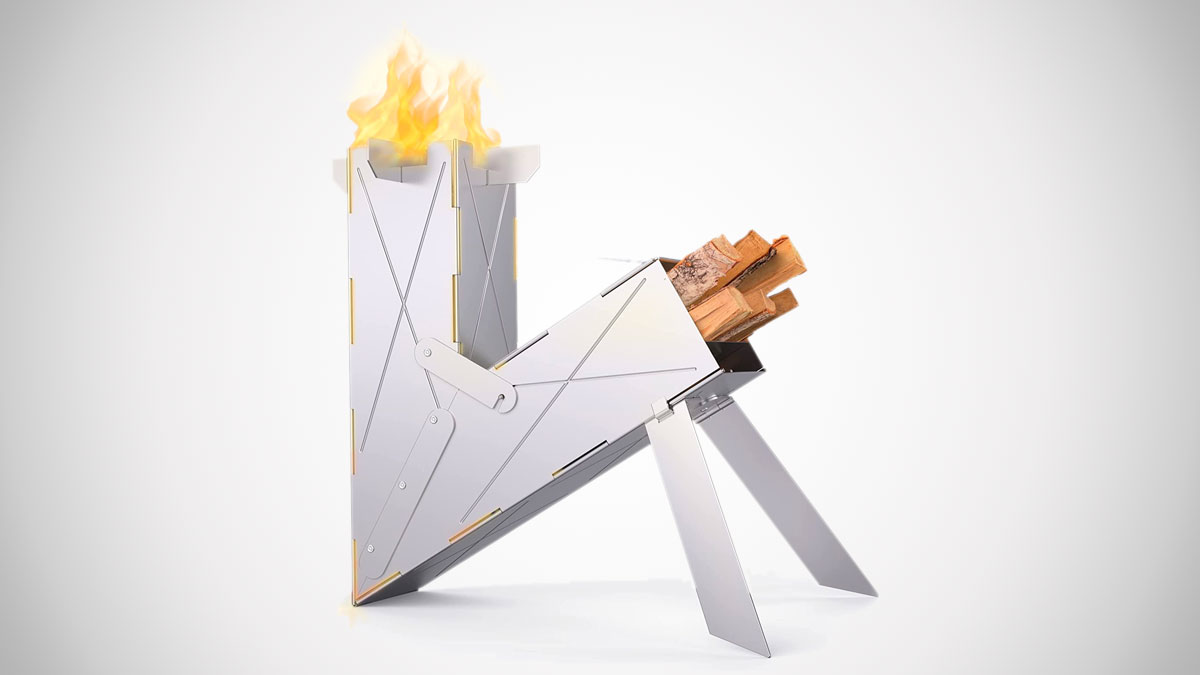 VIREstove - Foldable Wood Burning Rocket Stove VIREstove - Foldable Wood Burning Rocket Stove