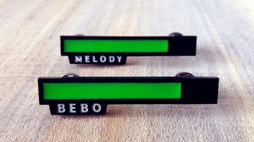 Personalized Glowing Life Bar Pin Personalized Glowing Life Bar Pin