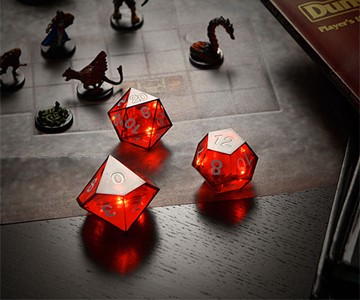 Critical Hit LED Dice Set Critical Hit LED Dice Set