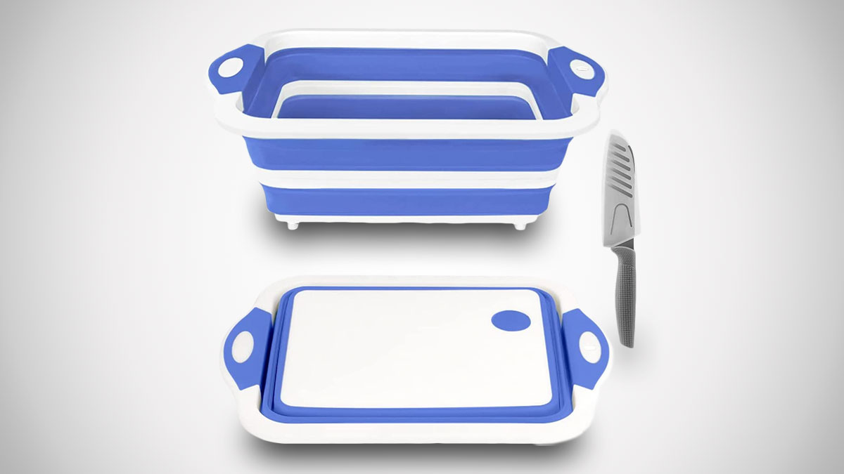 Collapsible Colander & Cutting Board Collapsible Colander & Cutting Board