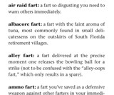Fart Dictionary