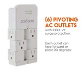 ECHOGEAR On-Wall Surge Protector