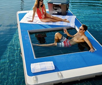 Floating Dock with Water Hammock Floating Dock with Water Hammock