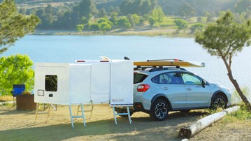 Hitch Hotel Expandable Wheel-less Trailer Hitch Hotel Expandable Wheel-less Trailer