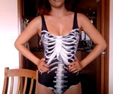Black Skeleton Swimsuit-9429