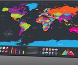 TravelScratcher Scratch-Off World Map
