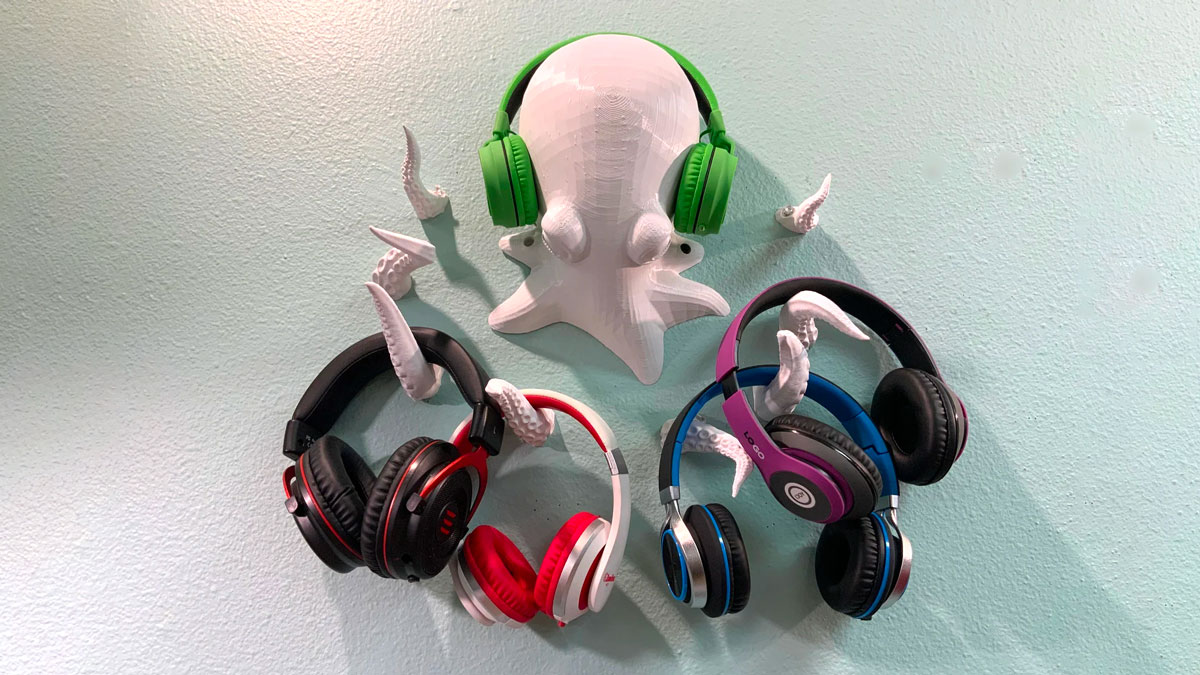 Octopus Headphone Wall Hanger Octopus Headphone Wall Hanger
