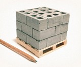Mini Materials 1:12 Scale Mini Cinder Block Pallet