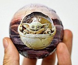 Baby Yoda Marshmallow-Stuffed Chocolate Ball