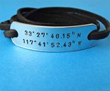 Custom Coordinates Bracelet
