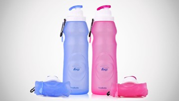 Collapsible Silicone Water Bottle