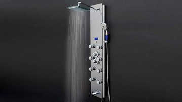 For the Water Lover: Waterfall & Massage Shower Panel For the Water Lover: Waterfall & Massage Shower Panel