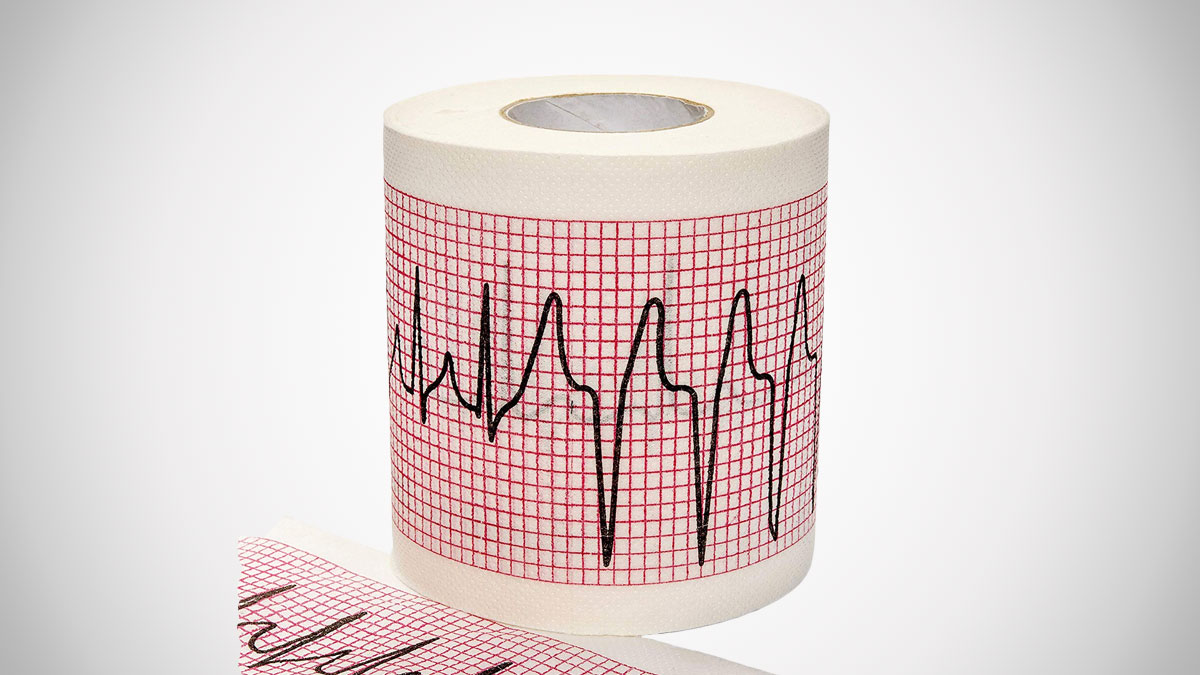 EKG Rhythm Strip Toilet Paper