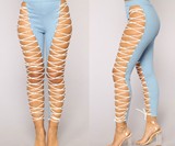 Lace Up Jeans