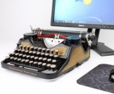 3/4 View of USB Typewriter Computer Keyboard