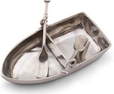 Pewter Row Boat Salt & Pepper Cellar