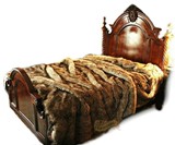 Faux Wolf Fur Bedspread
