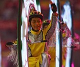 Monovelo Rider at the 2008 Beijing Olympics Closing Ceremony